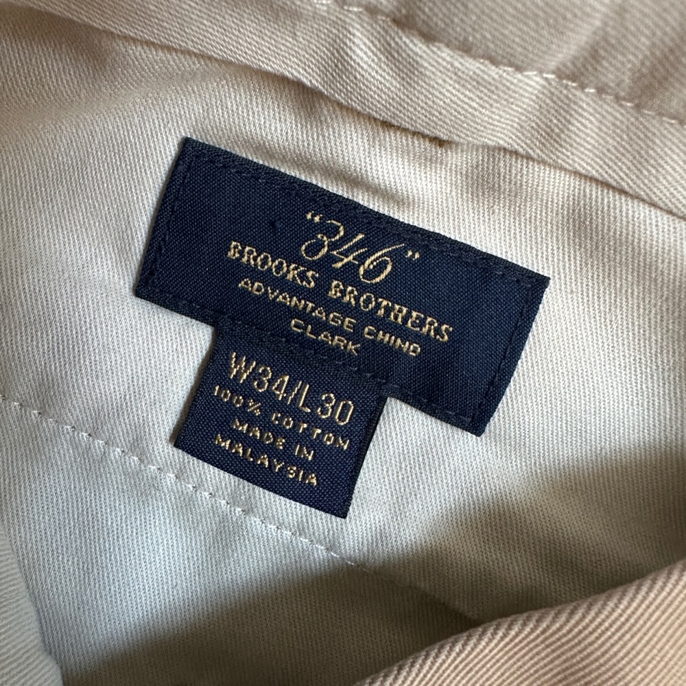 Brooks Brothers Light Tan Advantage Chino Pants